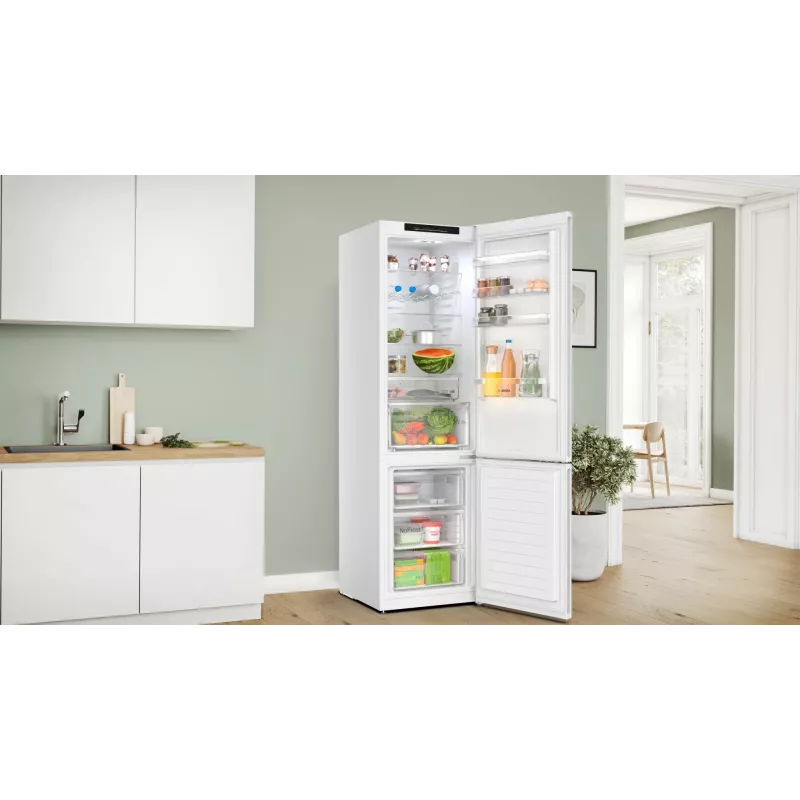 Bosch Serie 4 KGN392WCF šaldytuvas-šaldiklis, atskirai stovintis, 363 L, baltas