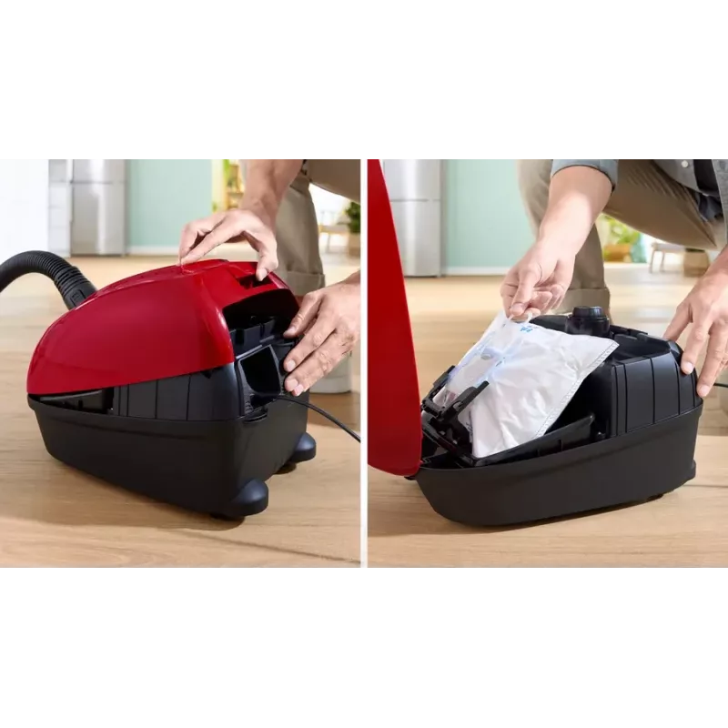 Bosch Serie 4 BGB38RD2 dulkių siurblys 4 L Cilindrinis dulkių siurblys Sausas 600 W Dulkių maišelis