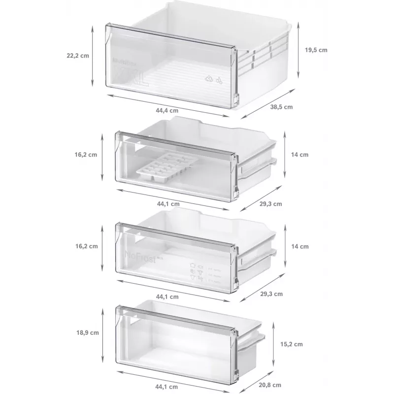 Bosch Serie 2 KIN96NSE0 šaldytuvas-šaldiklis Įmontuojamas 290 l Balta
