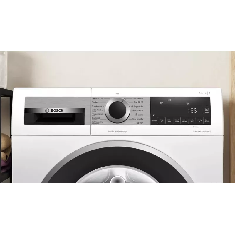 Bosch Serie 6 WGG244120 skalbimo mašina Įkraunama iš priekio 9 kg 1351 aps./min. Balta