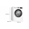 Bosch Serie 6 WGG244120 skalbimo mašina Įkraunama iš priekio 9 kg 1351 aps./min. Balta