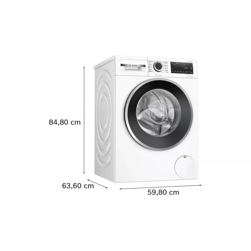 Bosch Serie 6 WGG244120 skalbimo mašina Įkraunama iš priekio 9 kg 1351 aps./min. Balta