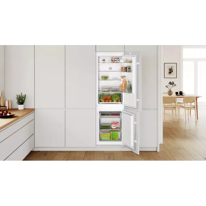 Bosch Serie 2 KIV865SE0 šaldytuvas-šaldiklis Įmontuojamas 267 L Baltas