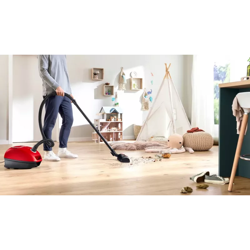 Bosch BGB41PET1 dulkių siurblys 4 L cilindrinis dulkių siurblys sausam valymui 700 W dulkių maišelis