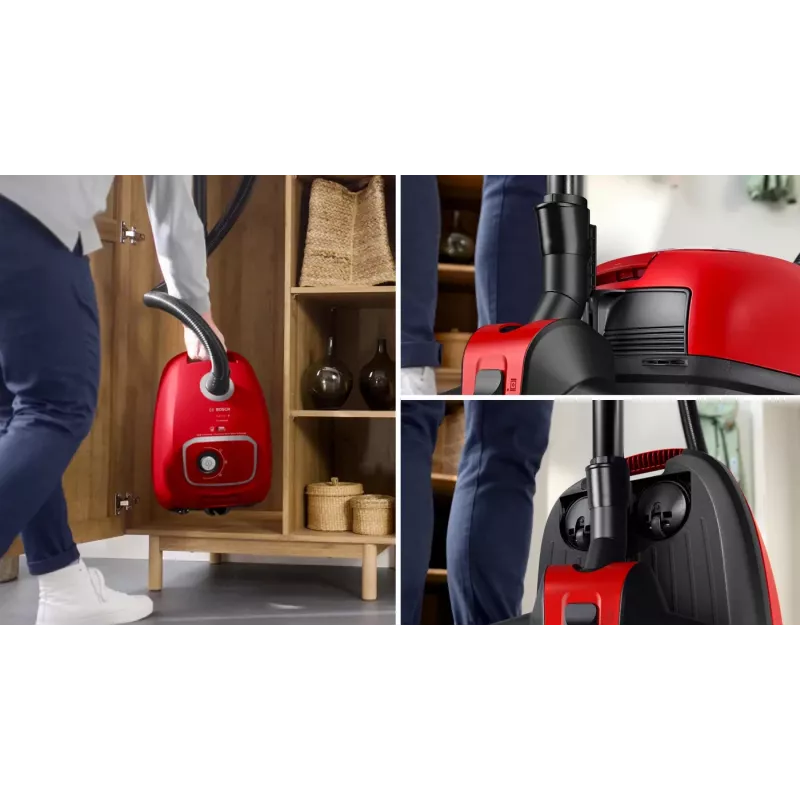 Bosch BGB41PET1 dulkių siurblys 4 L cilindrinis dulkių siurblys sausam valymui 700 W dulkių maišelis
