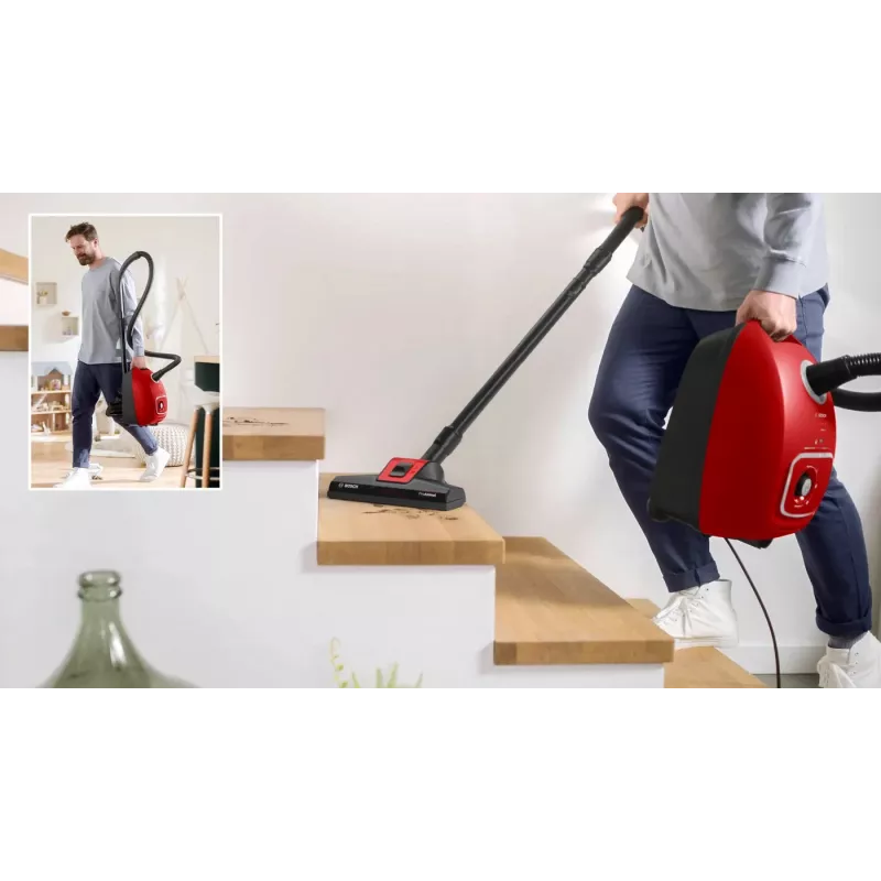 Bosch BGB41PET1 dulkių siurblys 4 L cilindrinis dulkių siurblys sausam valymui 700 W dulkių maišelis