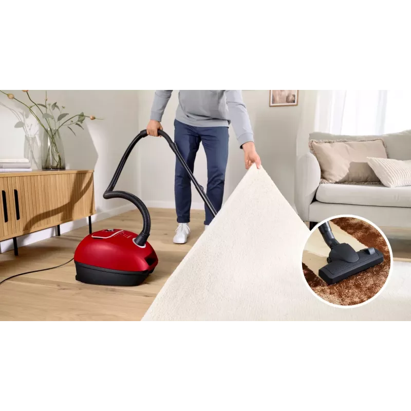 Bosch BGB41PET1 dulkių siurblys 4 L cilindrinis dulkių siurblys sausam valymui 700 W dulkių maišelis