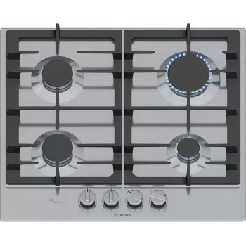 Bosch Serie 6 PCP6A5I90 kaitlentė Nerūdijantis plienas Įmontuojama 60 cm Dujinė 4 zonos