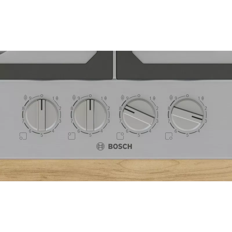 Bosch Serie 6 PCP6A5I90 kaitlentė Nerūdijantis plienas Įmontuojama 60 cm Dujinė 4 zonos