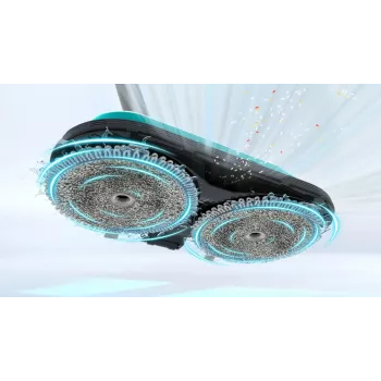 Bosch BSS712XHYG belaidis dulkių siurblys / elektrinė šluota 2-in-1 belaidis dulkių siurblys Baterija Sausas HEPA Be maišelio 0,3 l Aqua spalva, juoda, sidabrinė, balta 2,5 Ah