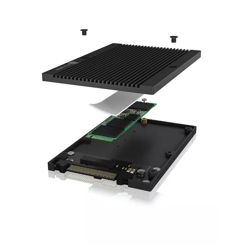 ICY BOX IB-M2U04 SSD korpusas Juodas 2.5 colio