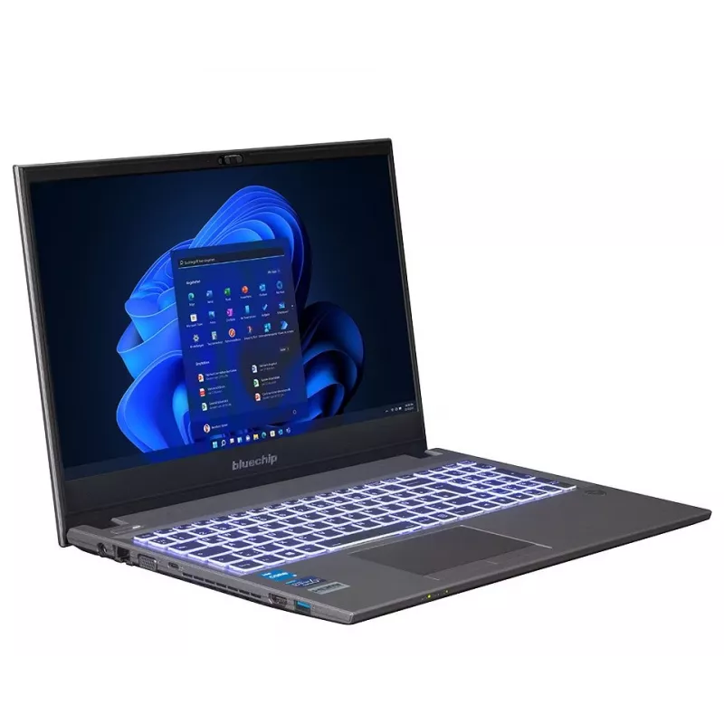 bluechip TRAVELline L15W17 Intel® Core™ i5-1335U procesorius / iki 4,60 GHz, Windows 11 Pro, 15,6 colio neblizgantis IPS ekranas, 1920 x 1080, 16 GB DDR4, 500 GB NVMe SSD, WLAN 802.11 ax, Bluetooth 5.3, Gigabit Ethernet, Intel® Iris® Xe grafika, DVD±RW, karinis standartas MIL-STD 810G