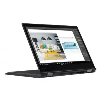T1A Lenovo ThinkPad X1 Yoga (3rd Gen) atnaujintas Intel® Core™ i7 i7-8650U hibridinis (2 viename) 35.6 cm (14 colių) lietimui jautrus Full HD 16 GB LPDDR3-SDRAM 512 GB SSD Wi-Fi 6 (802.11ax) Windows 11 Pro vokiška juoda