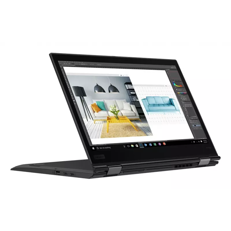 T1A Lenovo ThinkPad X1 Yoga (3rd Gen) atnaujintas Intel® Core™ i7 i7-8650U hibridinis (2 viename) 35.6 cm (14 colių) lietimui jautrus Full HD 16 GB LPDDR3-SDRAM 512 GB SSD Wi-Fi 6 (802.11ax) Windows 11 Pro vokiška juoda