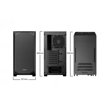 be quiet Pure Base 500 Window Juoda