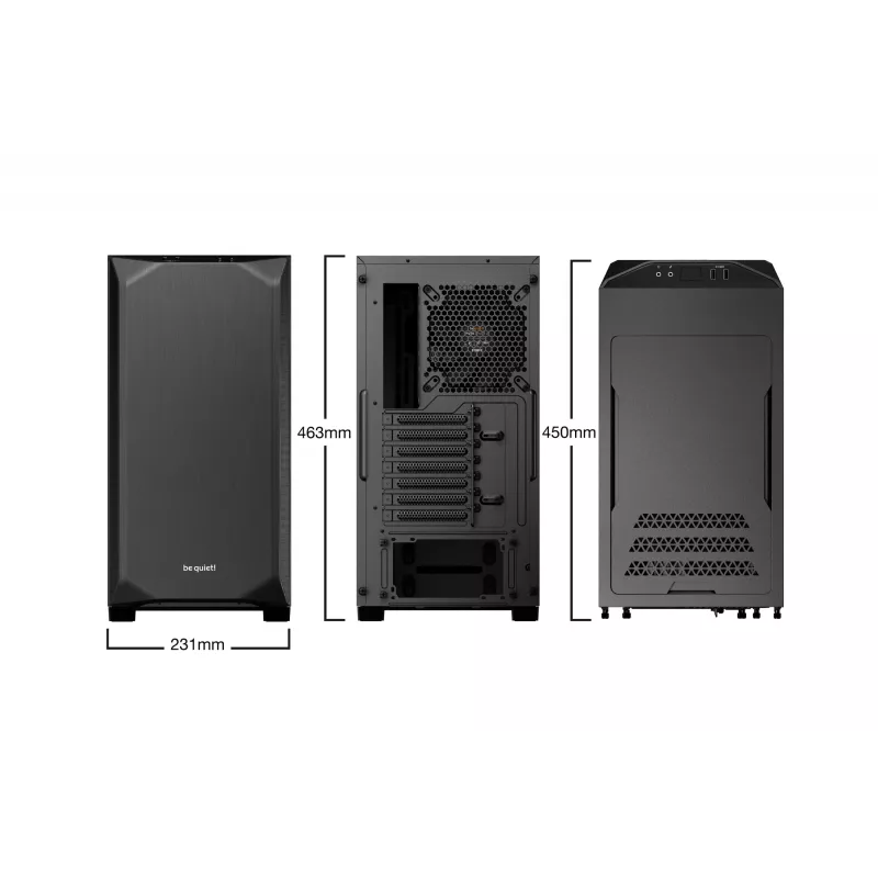 be quiet Pure Base 500 Window Juoda