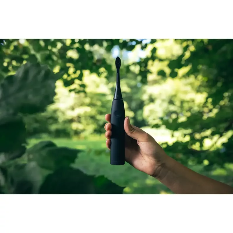 Elektrinis dantų šepetėlis Happybrush ECO VIBE 3 Starter Kit All Juoda + 4 keičiamos galvutės