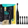 Elektrinis dantų šepetėlis Happybrush ECO VIBE 3 Starter Kit All Juoda + 4 keičiamos galvutės