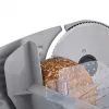 Elektrinė maisto pjaustyklė HEINRICH'S HMA 8704 — kompaktiškas metalinis korpusas, 200 W, 1–15 mm pjūvio storis, Ø nerūdijančio plieno peilis