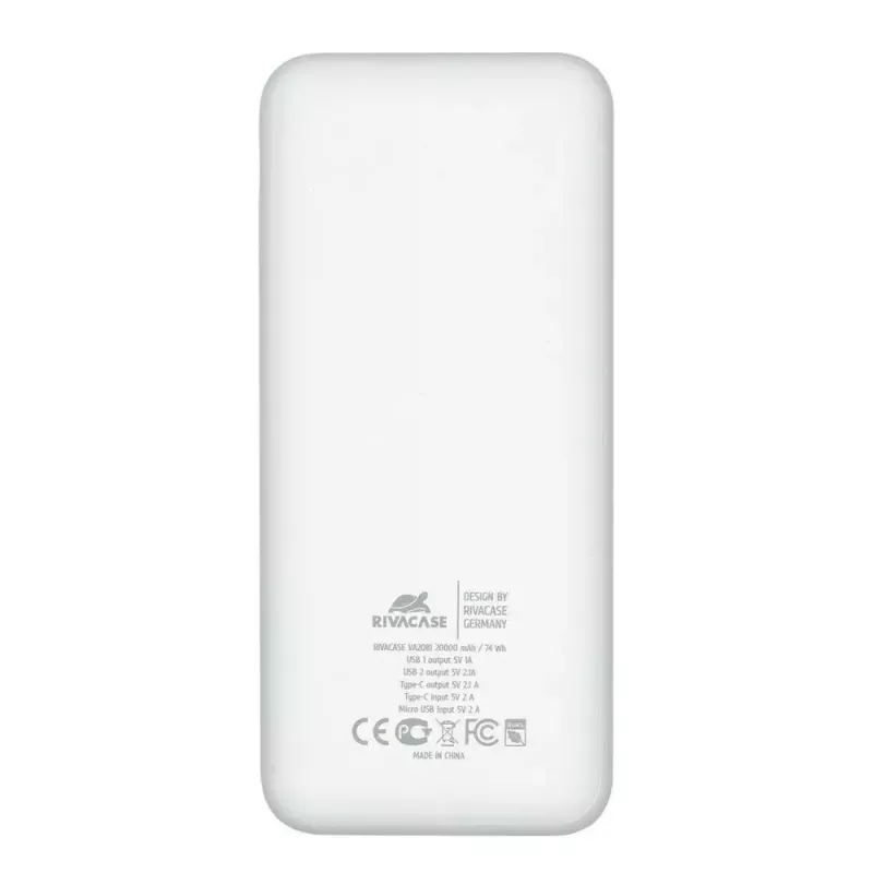 Išorinė baterija Rivacase VA2081 20000 mAh