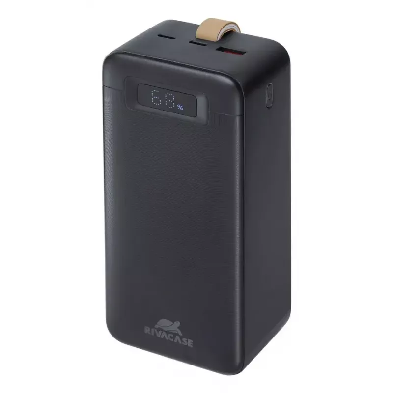 Išorinė baterija Rivacase VA1084 ličio polimero 40000 mAh, Quick Charge 3.0, 2× USB-C + 1× USB-A, juoda