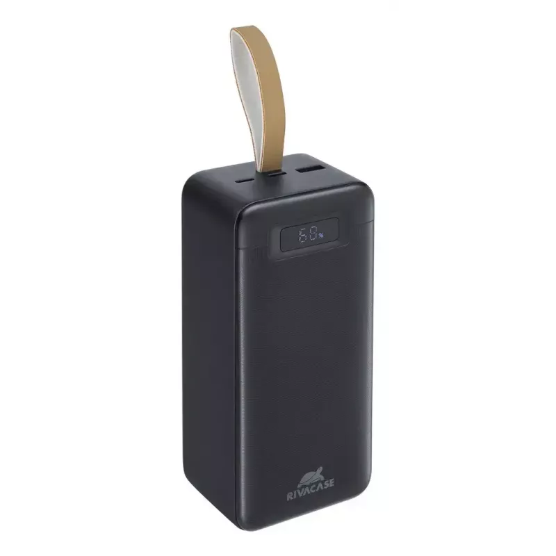 Išorinė baterija Rivacase VA1084 ličio polimero 40000 mAh, Quick Charge 3.0, 2× USB-C + 1× USB-A, juoda