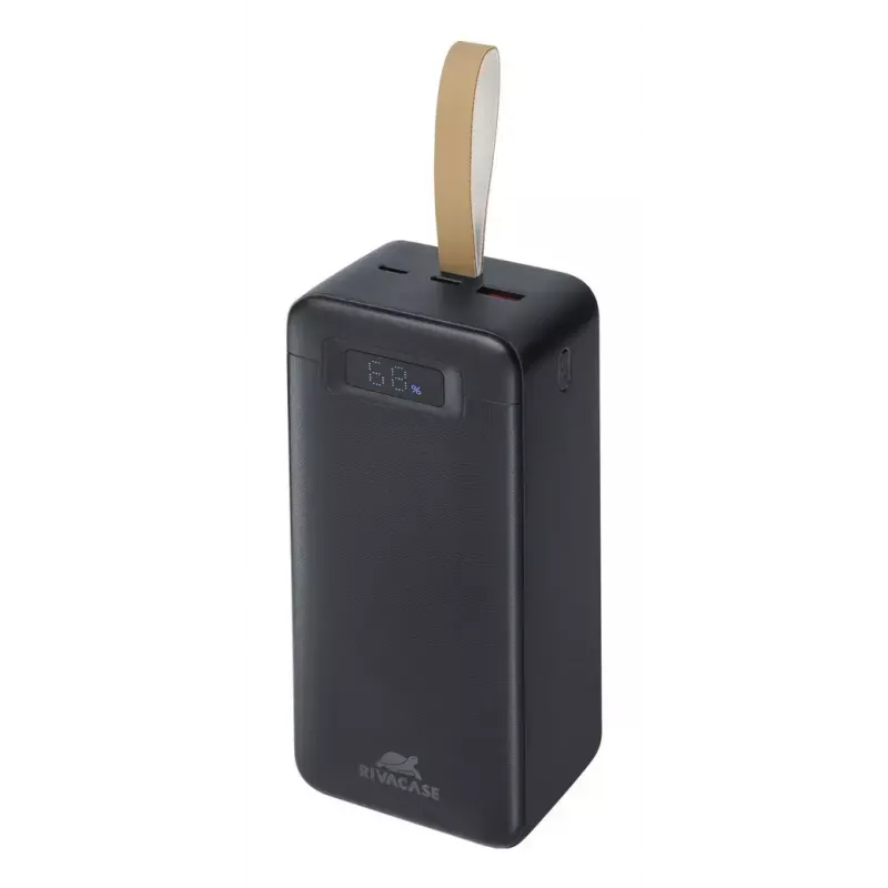 Išorinė baterija Rivacase VA1084 ličio polimero 40000 mAh, Quick Charge 3.0, 2× USB-C + 1× USB-A, juoda