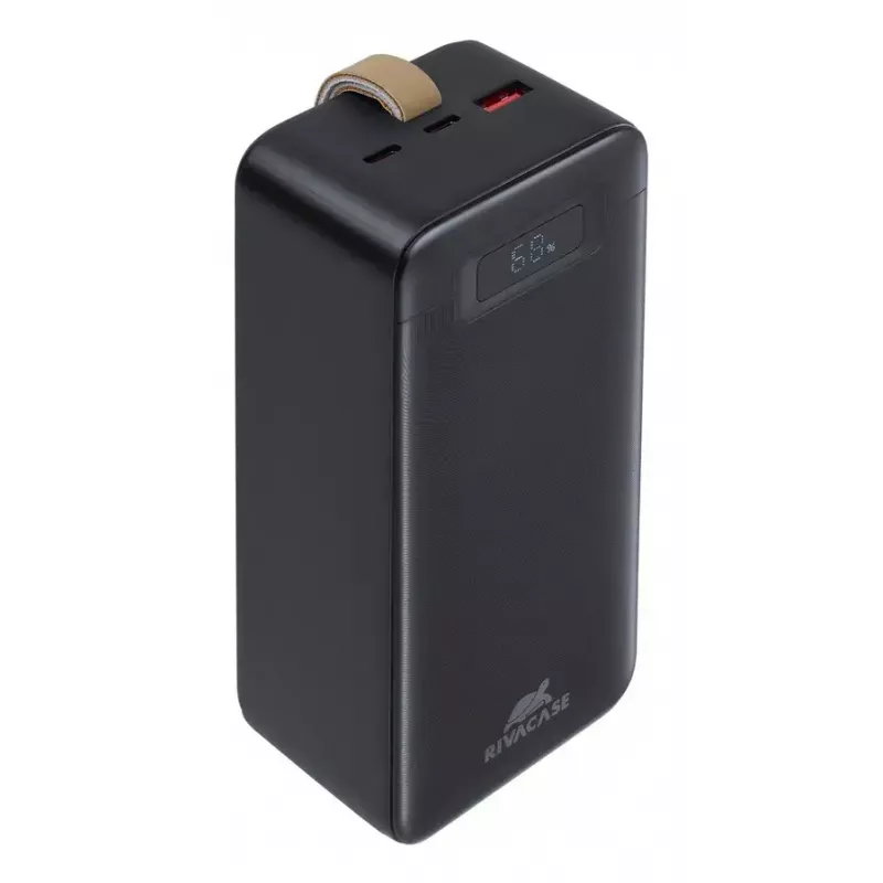 Išorinė baterija Rivacase VA1084 ličio polimero 40000 mAh, Quick Charge 3.0, 2× USB-C + 1× USB-A, juoda