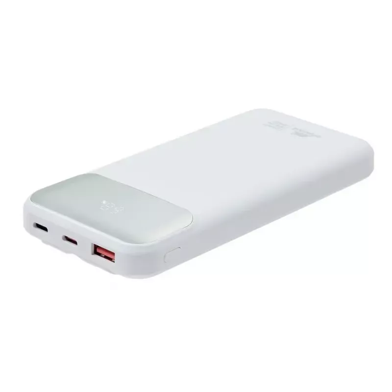 Nešiojama išorinė baterija Rivacase VA2211WH — 10000 mAh, PD 3.0, QC 3.0, 1x USB-A + 2x USB-C, 22.5 W išvestis