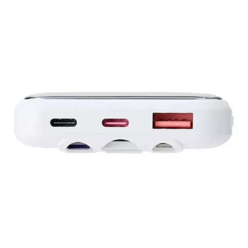 Nešiojama išorinė baterija Rivacase VA2211WH — 10000 mAh, PD 3.0, QC 3.0, 1x USB-A + 2x USB-C, 22.5 W išvestis