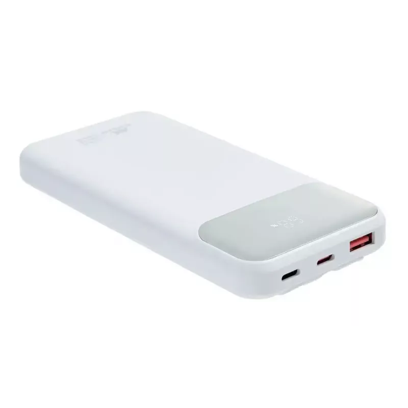 Nešiojama išorinė baterija Rivacase VA2211WH — 10000 mAh, PD 3.0, QC 3.0, 1x USB-A + 2x USB-C, 22.5 W išvestis
