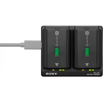 Sony BC-ZD1 akumuliatoriaus įkroviklis, skirtas skaitmeninių fotoaparatų akumuliatoriams, USB