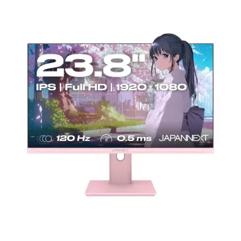 JAPANNEXT JN-I238FHD120F-HSP-PK kompiuterio monitorius 60,5 cm (23,8 col.) 1920 x 1080 pikselių Full HD LCD rožinis