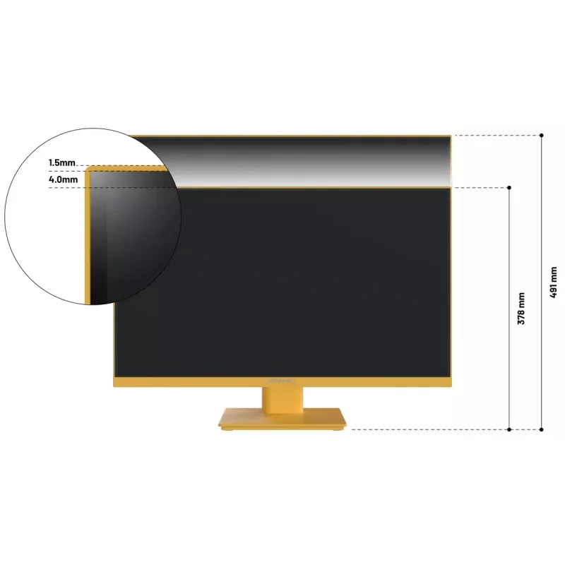 JAPANNEXT JN-I238FHD120F-HSP-YE kompiuterio monitorius 60,5 cm (23,8 colio) 1920 x 1080 pikselių Full HD LCD geltonas