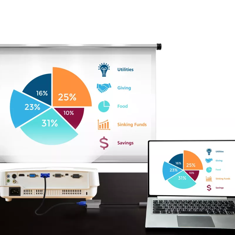 ATEN USB-C – VGA adapteris, USB Type-C, VGA (D-Sub), kištukas, lizdas, tiesus, tiesus