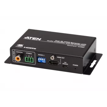 ATEN True 4K HDMI kartotuvas su garso įterpimo ir išskyrimo funkcijomis
