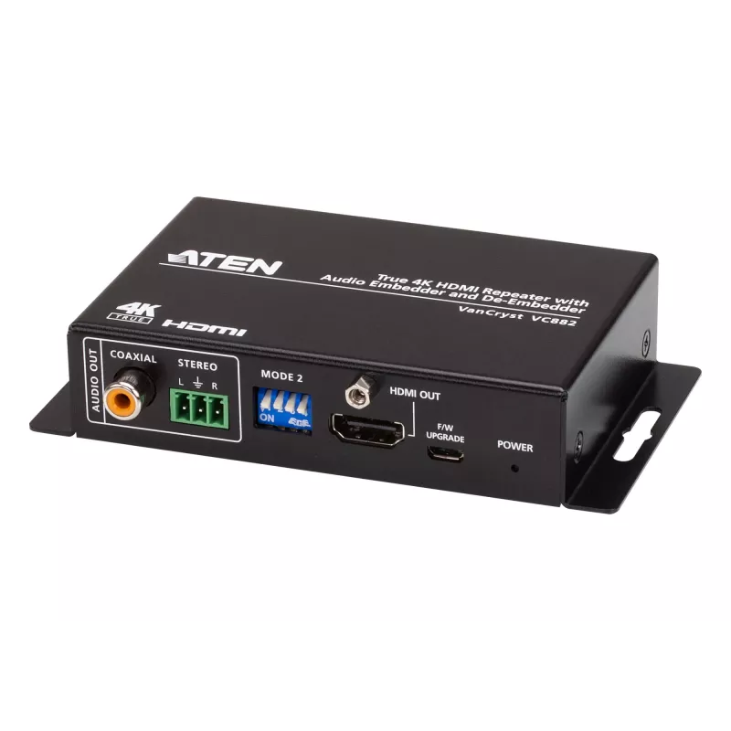 ATEN True 4K HDMI kartotuvas su garso įterpimo ir išskyrimo funkcijomis