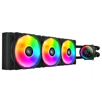 Viskas viename skysčio aušintuvas COUGAR Gaming CGR-PSDELRGB-B-360 12 cm juodas