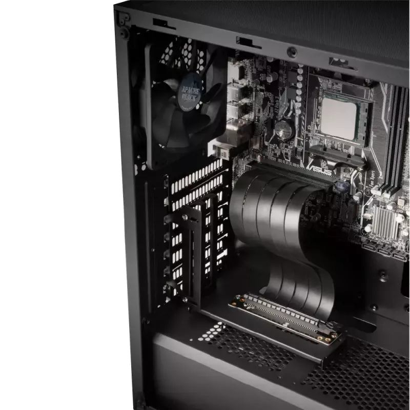 Vertikalus GPU laikiklis Akasa RISER Juoda PRO