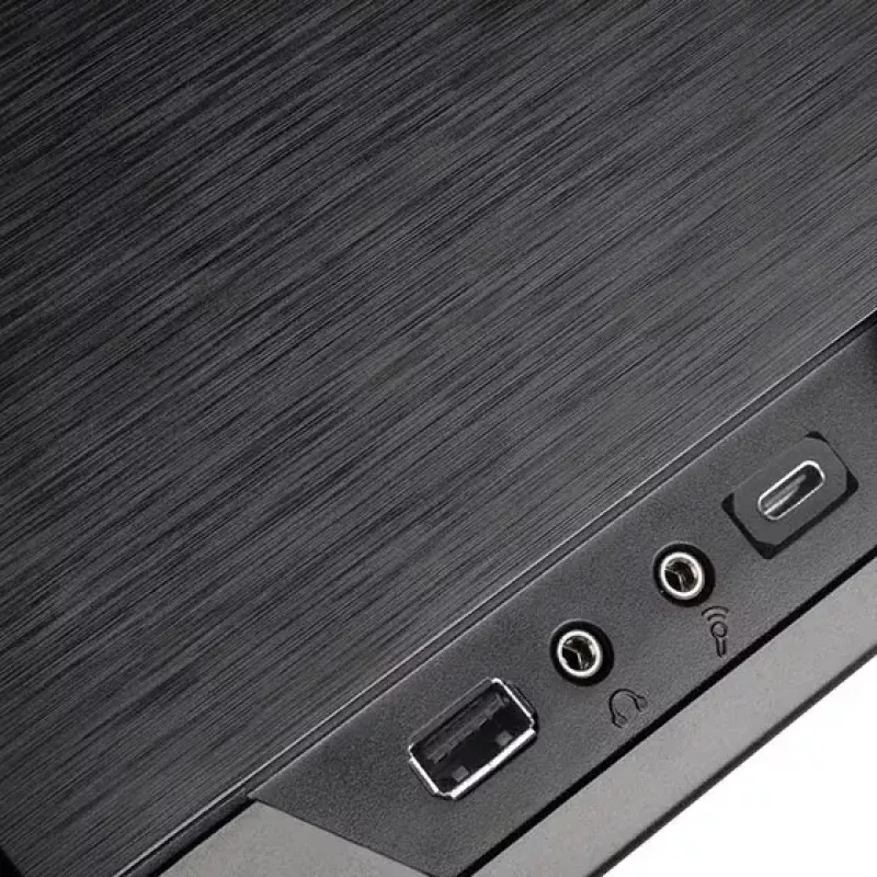 PC korpusas Sidabrinėstone GD09B-C HTPC juodas
