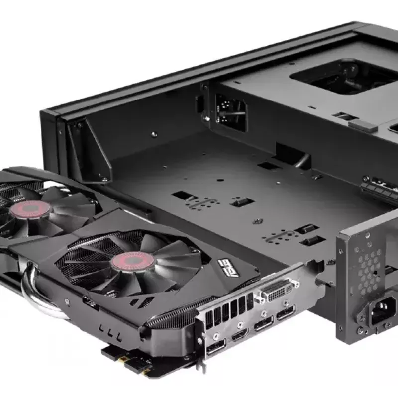 PC Case Sidabrinėstone RVZ02 Small Form Factor Juoda, Sidabrinė