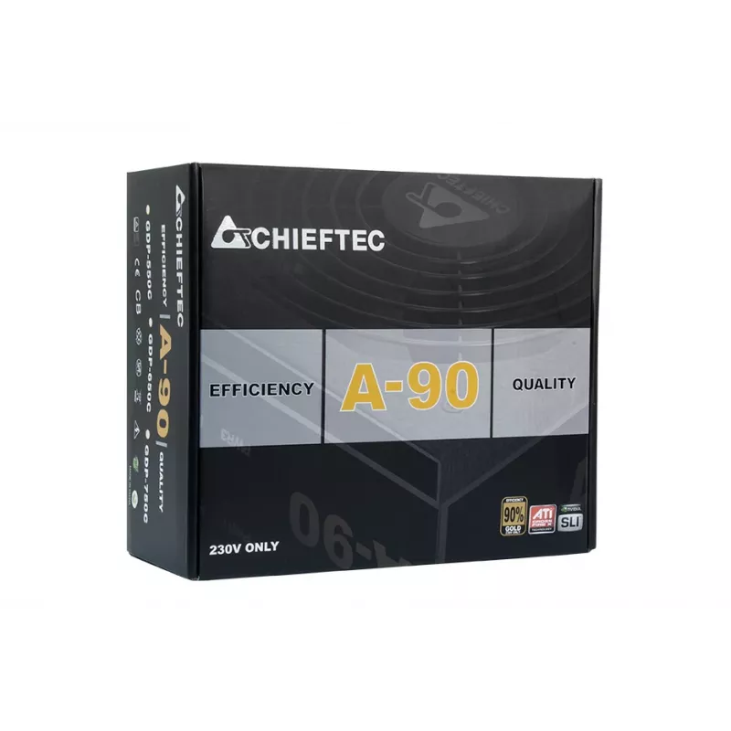 Chieftec GDP-650C maitinimo blokas 650 W 20+4 kontaktų ATX PS/2 juodas