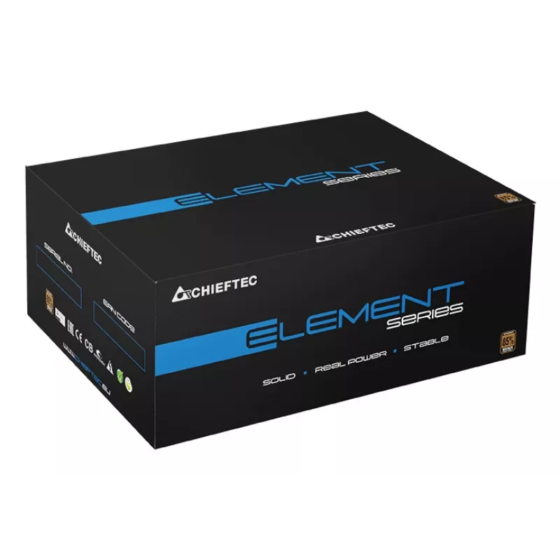 Chieftec ELP-700S maitinimo blokas 700 W 20+4 kontaktų ATX PS/2 juodas