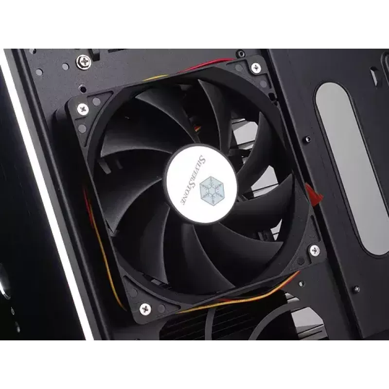 PC Case Sidabrinėstone TJ04-E Midi Tower Juoda