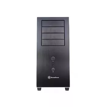PC Case Sidabrinėstone TJ04-E Midi Tower Juoda