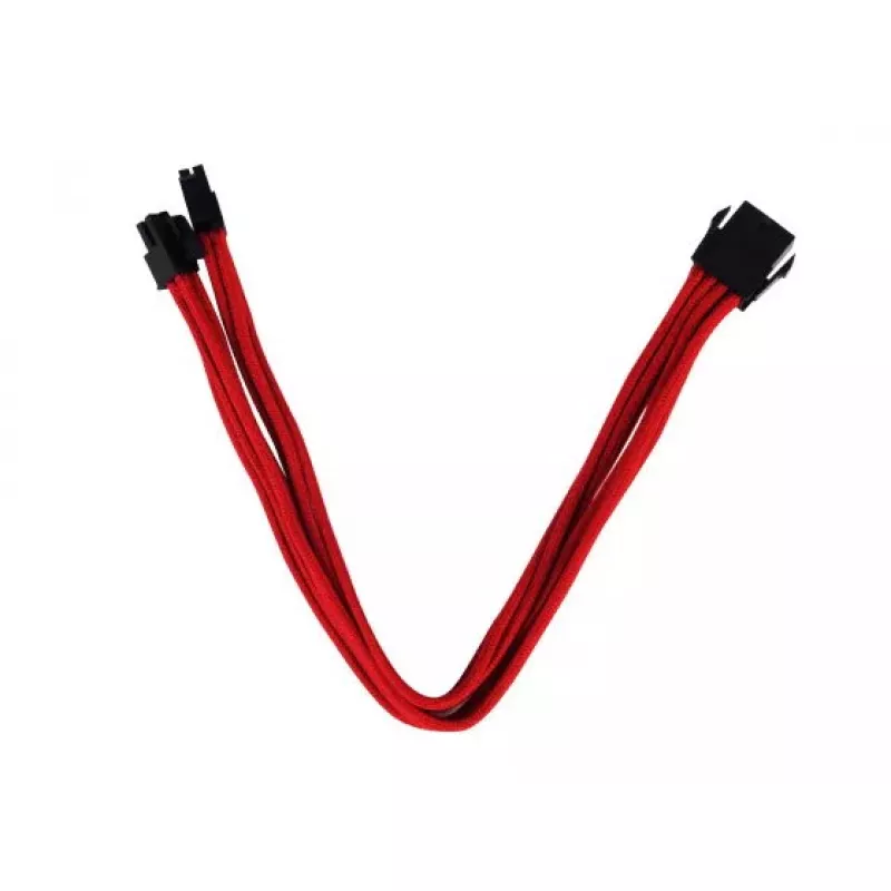 kabelis EPS12V 8pin(4+4) Sidabrinėstone SST-PP07-EPS8R 0,3m