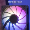 Oro aušintuvas AEROCOOL Rime 4 120 mm ventiliatorius su hidrauliniu guoliu, 4 šilumos vamzdeliai, TDP 230 W, juodas