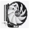 Oro aušintuvas AEROCOOL Rave 3 FRGB 120 mm juodas baltas — 4 šilumos vamzdeliai, ARGB, hidraulinis guolis, 1800 RPM