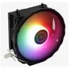 Oro aušintuvas AEROCOOL Rave 3 FRGB 120 mm juodas baltas — 4 šilumos vamzdeliai, ARGB, hidraulinis guolis, 1800 RPM