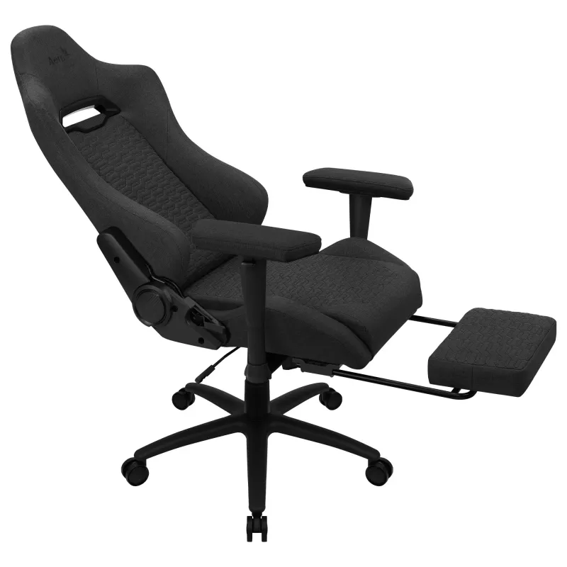 Aerocool ROYALASHBK Premium Ergonomic Gaming Chair Legrests Aeroweave Technology Juoda